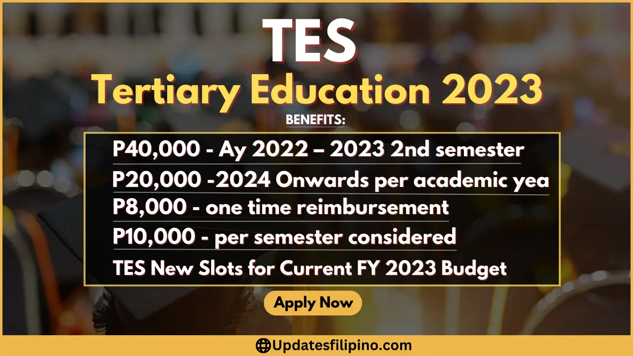 Tes Tertiary Education Subsidy 2023 Philippines Scholarship